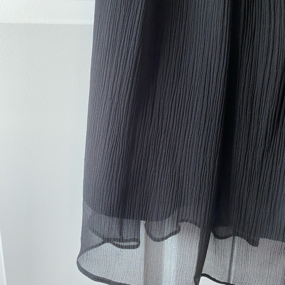 J. Crew Emily black strapless silk chiffon dress 2 - Picture 1 of 9